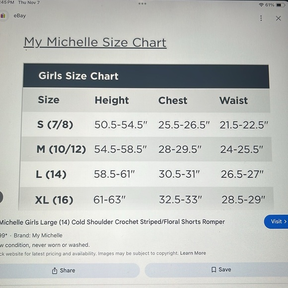 My Michelle Girls Dress Windowpane Fit Flare Size L / 14 color Wine and Ivory - Picture 11 of 16